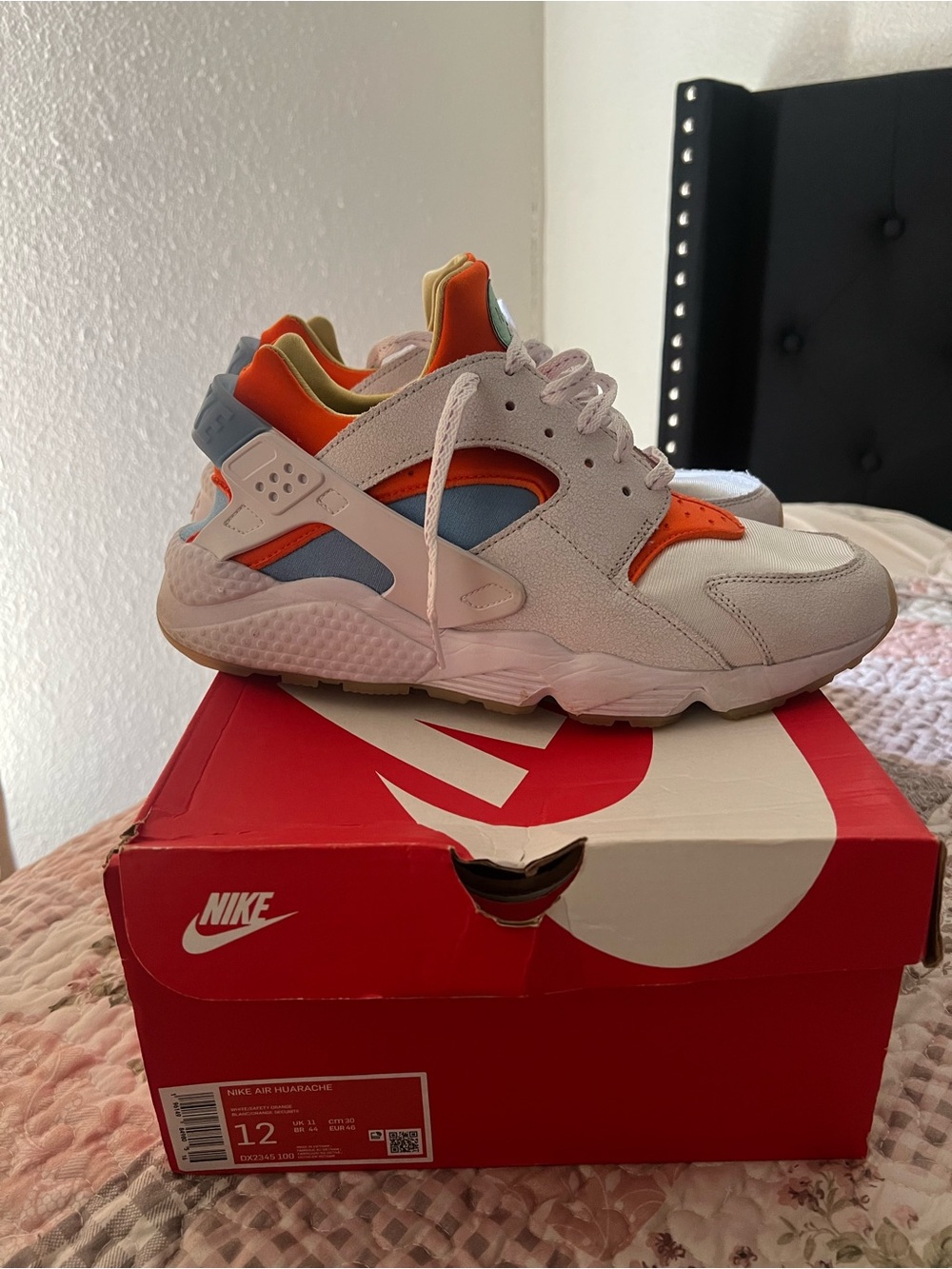 Nike Air Huarache 'White Safety Orange'